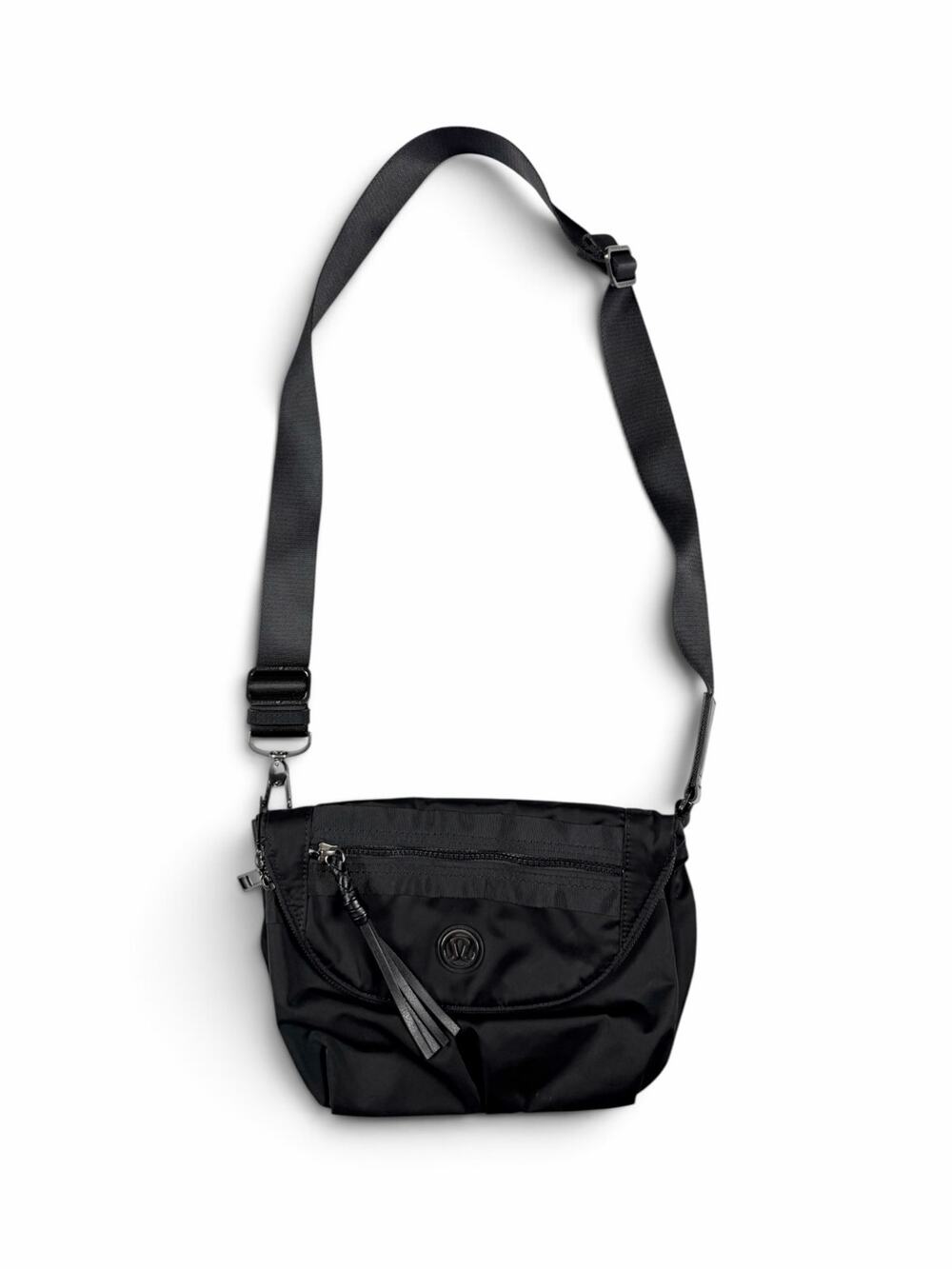 Lululemon All Night Festival Bag Black Dance Your Asana Off Crossbody